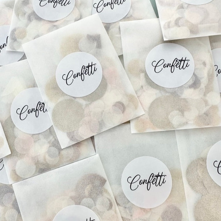 Packed Confetti Bags