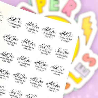 Personalised stickers