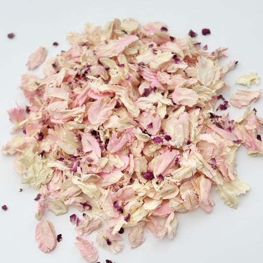 Ivory Pink Rose Petals